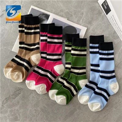 Vyriškos dryžuotos Crew kojinės